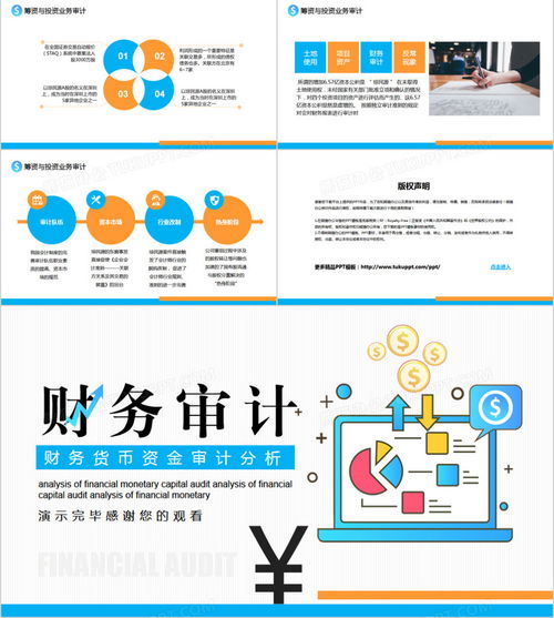 簡約扁平風財務貨幣資金審計分析動態PPT模板